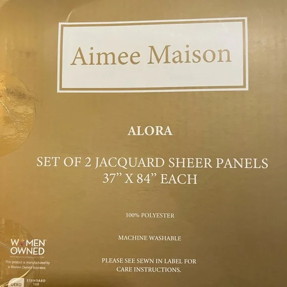 2 Curtain panels 37x84 - Picture 2 of 3